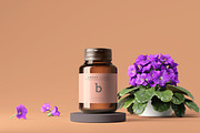 Amber Glass Bottle Mockups, a Cups & Container Mockup by pmvch (Thumbnail 19 of 20)