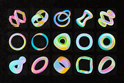 Holo Geometry Abstract 3D PNG Shapes, an Object Graphic by stasylionet (Thumbnail 8 of 11)