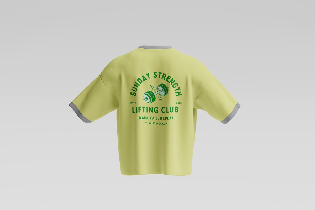 Oversized T-Shirt Mockup, a Shirt Mockup by Momogi (Photo 4 of 8)