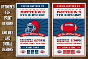 Football Ticket Party Invites 3, an Invitation Template by Pingebat (Thumbnail 3 of 3)