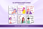 Positive Affirmation Cards for Women, a Card Template by SimoDigitalArt (Thumbnail 1 of 7)