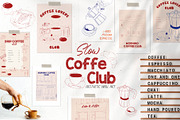 Slow Coffee Club posters, a Decorative Illustration by Mio Buono (Thumbnail 1 of 13)