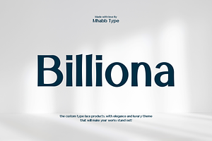 Billiona, a Serif Font by Forberas Club