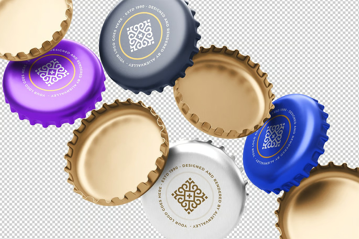 Bottle Cap Mockup, a Product Mockup by zpackcreative (Photo 5 of 5)