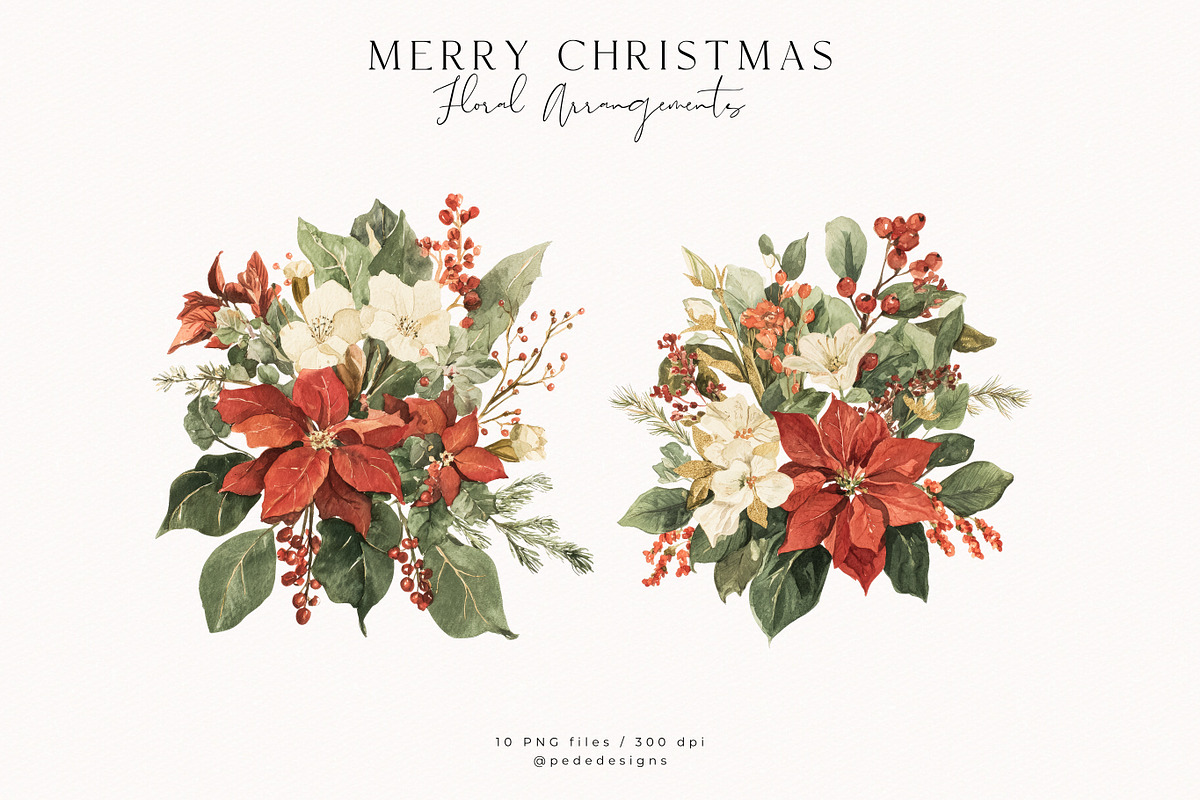 Merry Christmas Collection, a Seasonal Illustration by PeDe Designs (Photo 18 of 31)