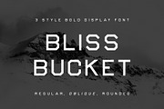Bliss Bucket – Bold 3 Font Family, a Sans Serif Font by Platform Design (Thumbnail 1 of 6)