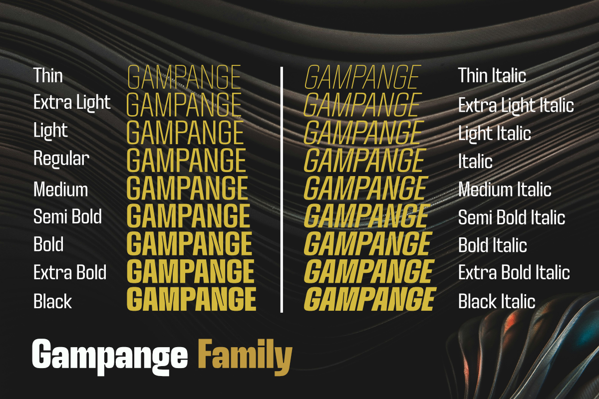 Gampange - Modern Sans Family, a Sans Serif Font by Differentialtype (Photo 10 of 11)