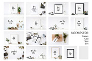 Christmas Scandinavian Mockup Bundle, a Print Template by Yuri-U (Thumbnail 2 of 32)