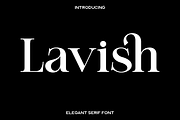 Lavish - Classy Serif Font, a Serif Font by Luna Shop (Thumbnail 1 of 8)