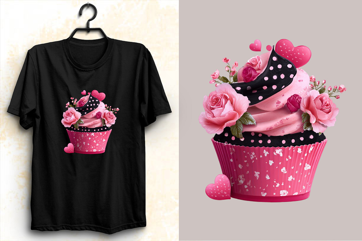 Funny Valentine’s Day Cupcake Clipar, an Illustration by SVGArt (Photo 6 of 8)