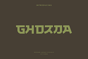 Ghozda - Modern Japanese Typeface, a Font by Letterna (Thumbnail 1 of 4)