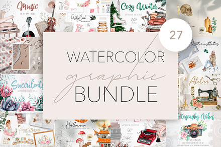 Watercolor Graphic Bundle, a Healthcare Illustration by CrystalinaShop