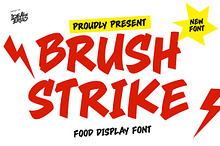Brush Strike - Food Font