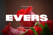 Evers Sans Serif Font, a Sans Serif Font by Graphicxell (Thumbnail 1 of 7)