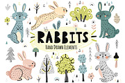 Rabbits Collection: patterns, cards, an Animal Illustration by Gulnara Sabirova (Thumbnail 8 of 16)
