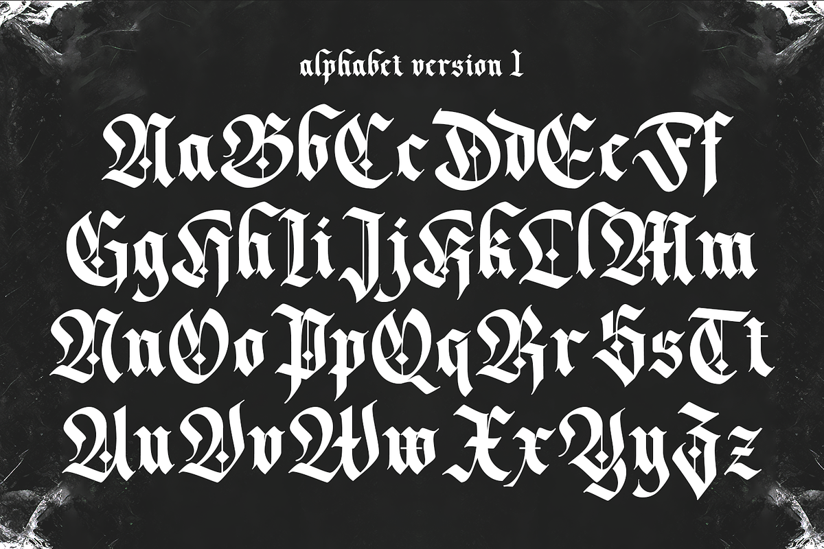 Dark Whisper – Fierce Blackletter, a Blackletter Font by Almarkhatype (Photo 7 of 10)