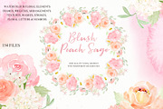 Blush Peach Sage flowers, a Texture Illustration by LABFcreations (Thumbnail 3 of 13)