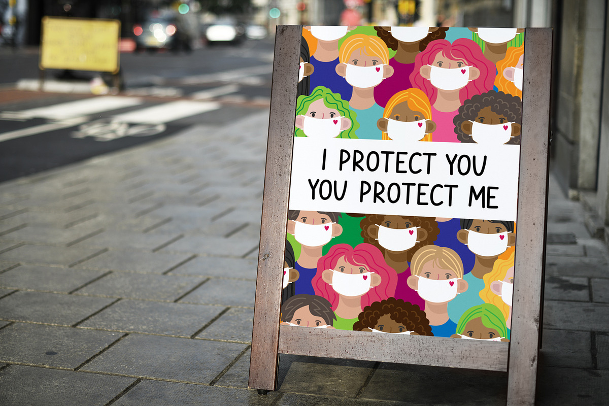 People wearing medical masks., a Healthcare Illustration by KVIO (Photo 4 of 7)