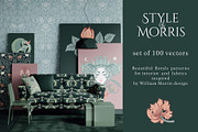 Style of Morris. Set of 100 vectors., a Pattern Graphic by Varvara Gorbash (Thumbnail 1 of 12)