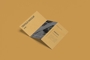 A4 TRIFOLD/BROCHURE MOCKUP