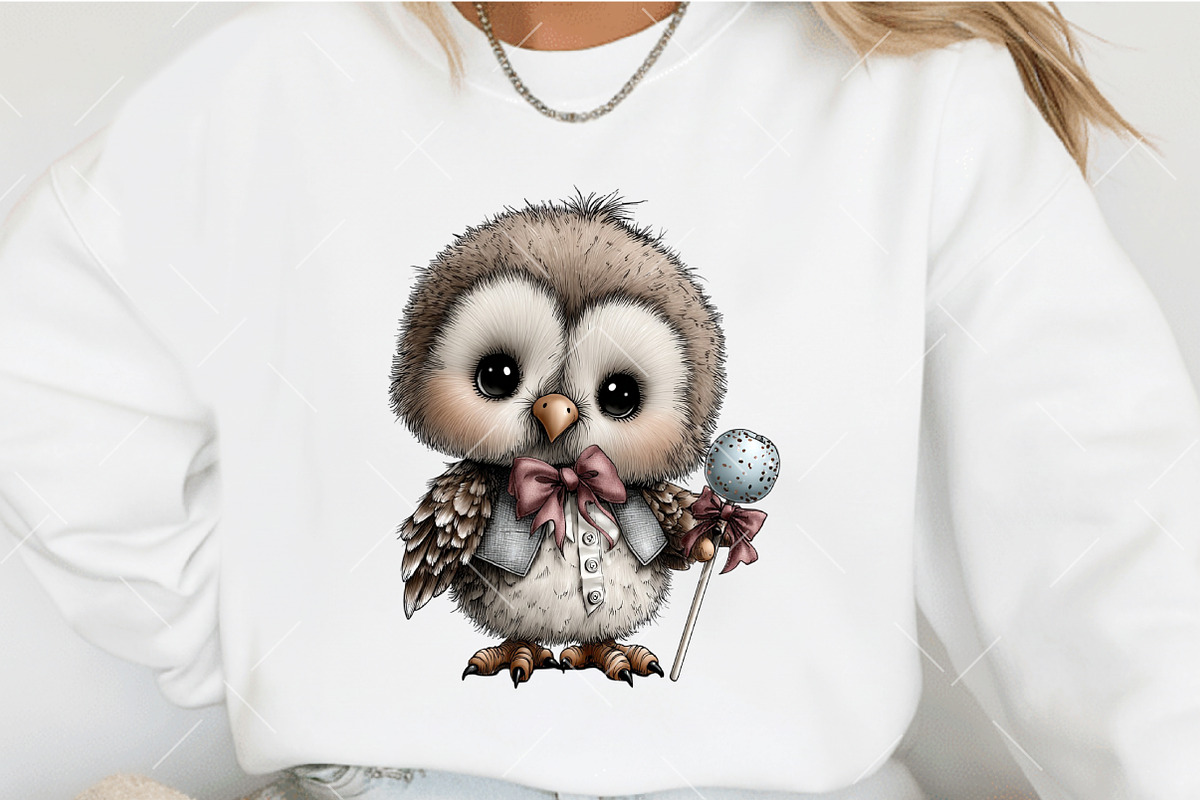 Whimsical Christmas Owl Clipart, an Illustration by OK Design (Photo 4 of 6)