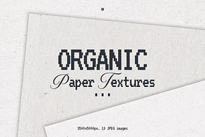Organic White Paper Textures