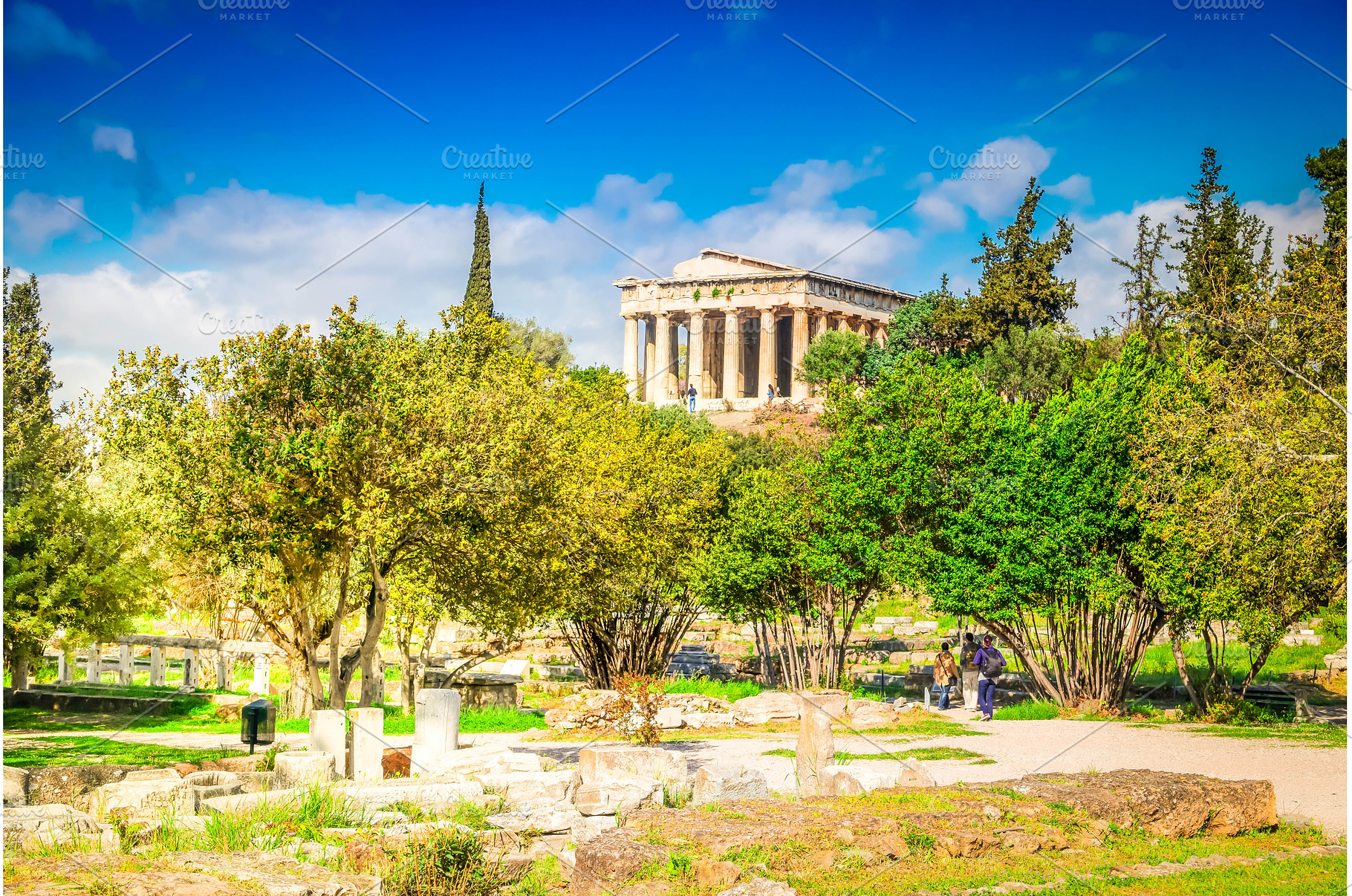 Agora of Athens, Greece, an Architecture Photo by Neirfy