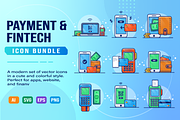 Payment & Fintech Icon Set – 9 Icons, a Technology Illustration by Catalyst Labs (Thumbnail 1 of 6)