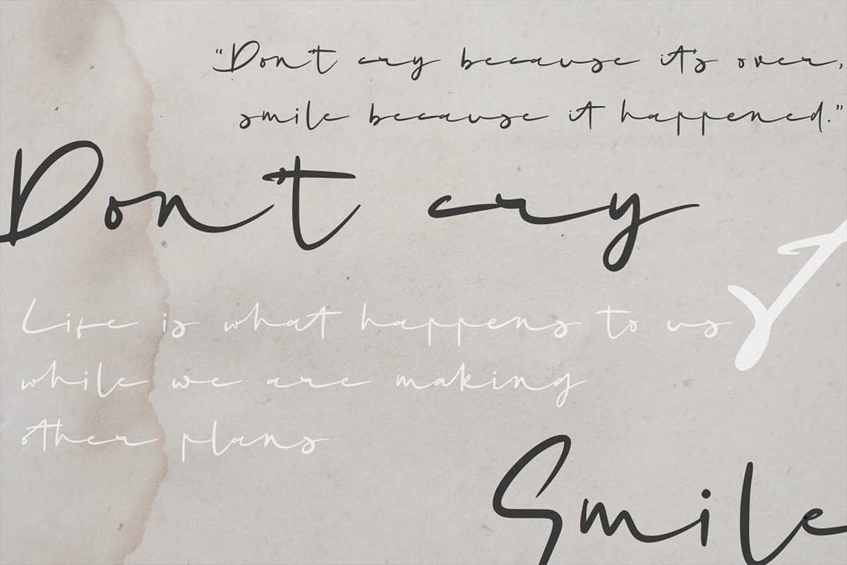 Mrs Santhi, a Script Font by Abo Daniel Studio (Photo 7 of 13)