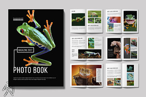 Photo book Magazine Template Layout, a Magazine Template by MightyDesign