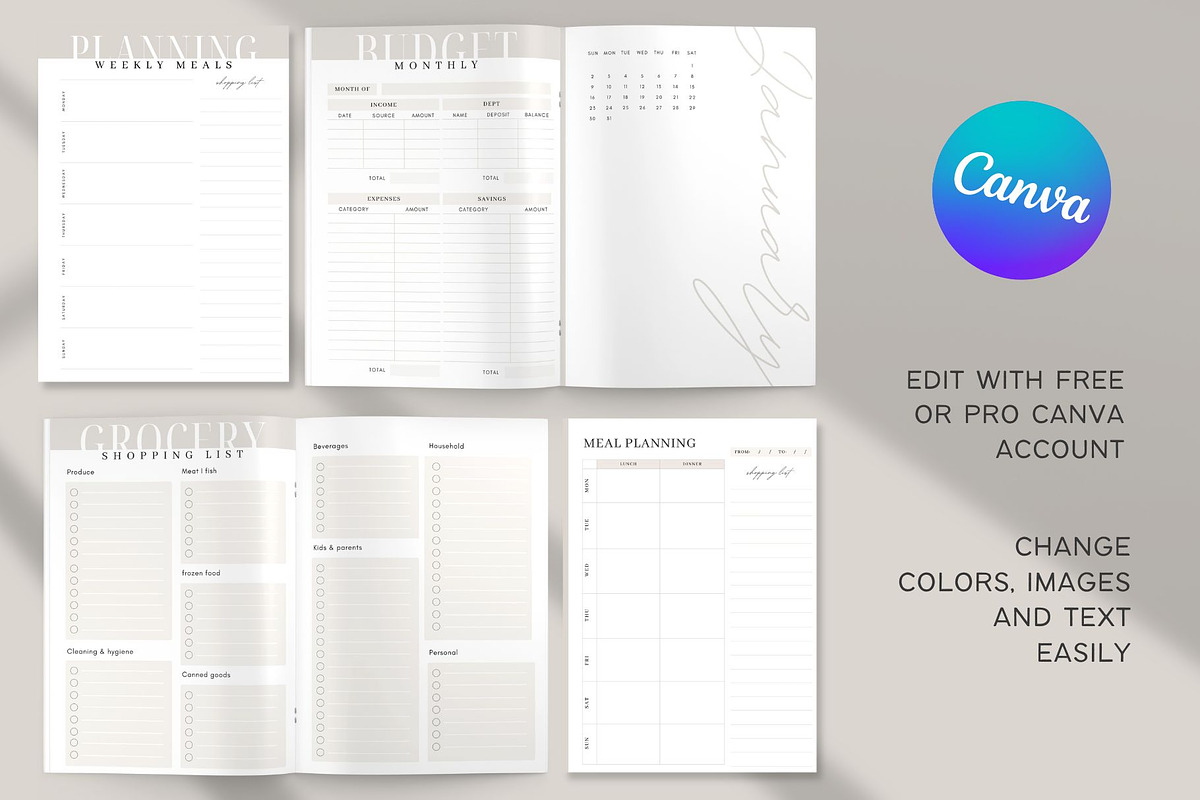 Yearly budget Planner Template, a Magazine Template by Marketello Studio (Photo 5 of 12)