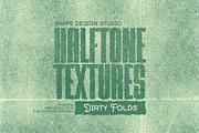 Halftone Textures - Dirty Folds, a Texture Graphic by Snape Design Studio (Thumbnail 1 of 2)
