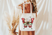 Whimsical Spring Butterfly Clipart, an Illustration by designcity5 (Thumbnail 4 of 5)