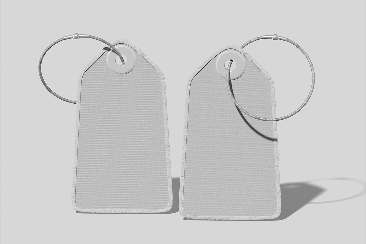 Luggage Tag Mockup, a Merchandise Mockup by Unerispace (Photo 3 of 5)