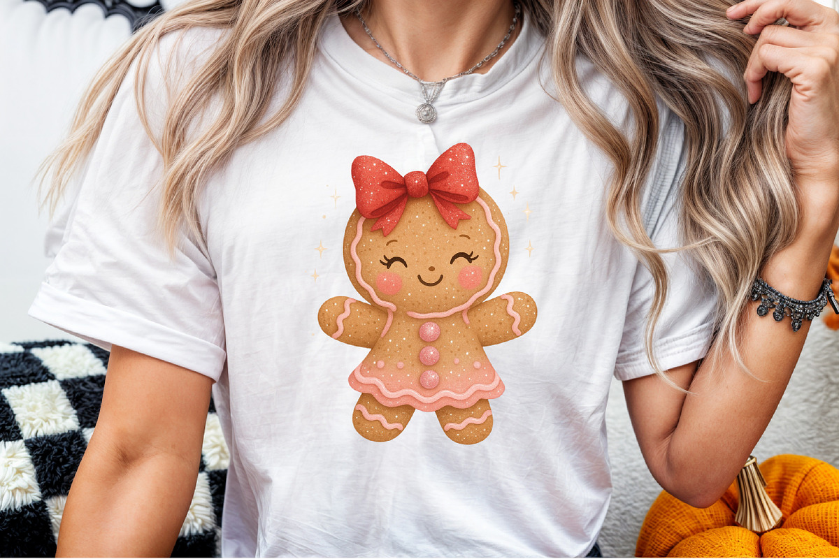 Cute Christmas Png Girly Gingerbread, an Illustration by Sublimation Artist (Photo 7 of 9)