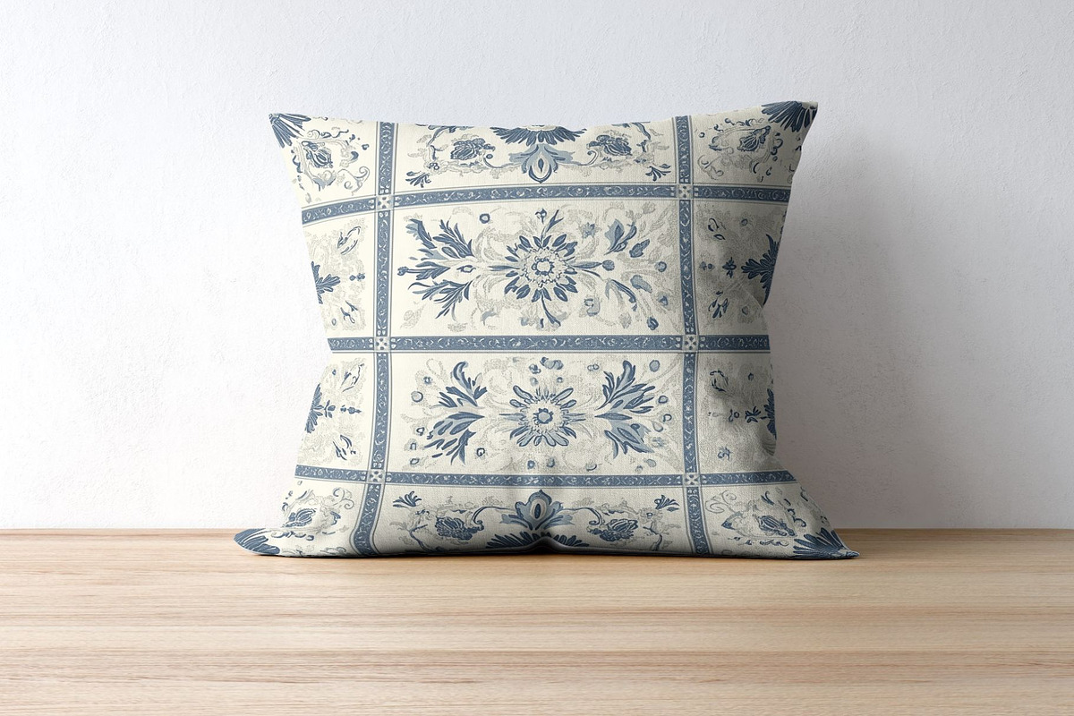 12 Persia's Blue Mosaic Patterns, a Pattern Graphic by Inknfolly (Photo 5 of 7)