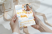 Sun 1st Birthday Invite with Picture, a Templates & Theme by VeliusCreativeStudio (Thumbnail 3 of 3)