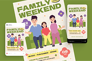 Family Weekend Event Flyer Set, a Flyer Template by Annora Studio (Thumbnail 3 of 6)