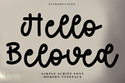 Hello Beloved, a Handwritten Font by InermediaSTUDIO (Thumbnail 1 of 6)