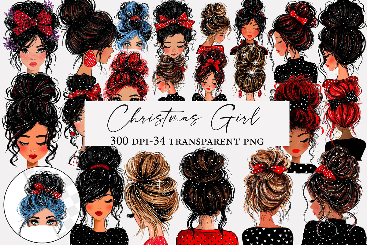 Christmas Girl clipart, an Illustration by Designworld (Photo 1 of 5)