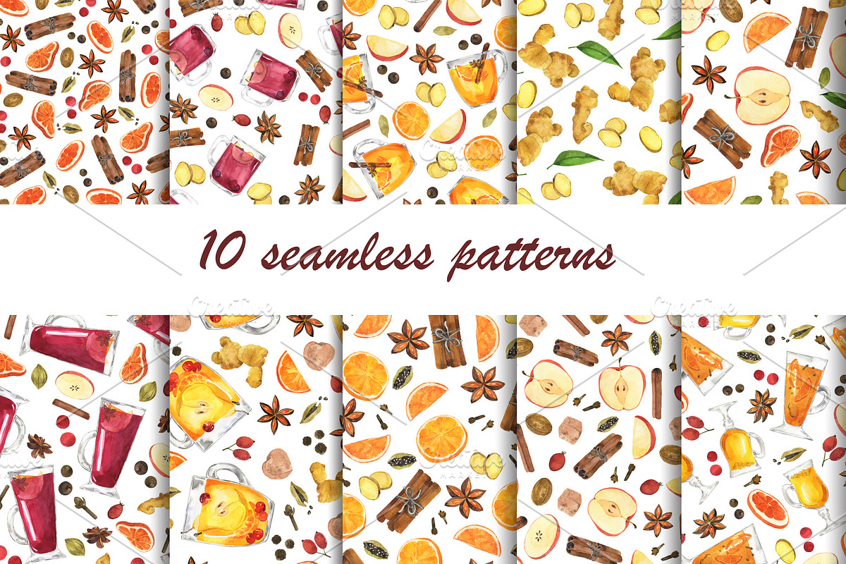 Christmas drink collection, a Food Illustration by Watercolor & sketches (Photo 5 of 8)