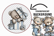 Christmas Bears Clipart Bundle, an Illustration by Libby Wishes (Thumbnail 4 of 7)