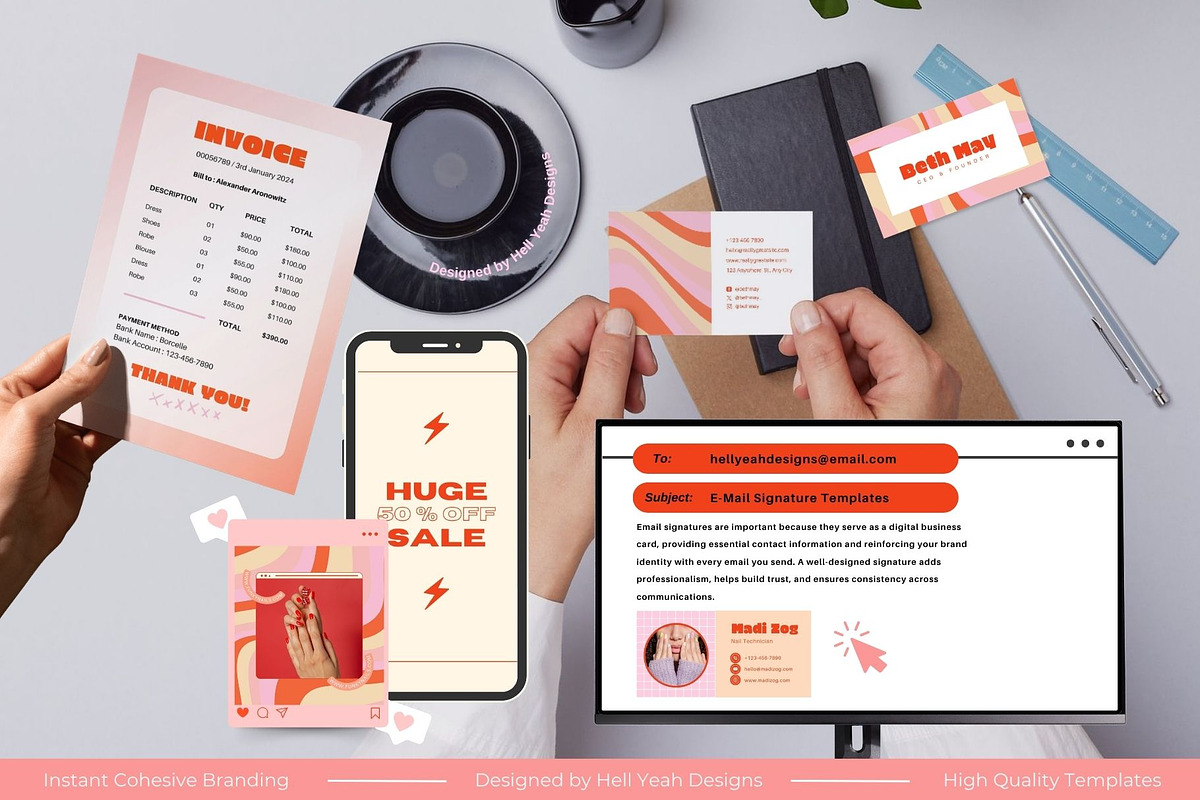 Cherry Branding Starter Kit, a Branding & Logo Template by Hell Yeah Designs (Photo 9 of 16)