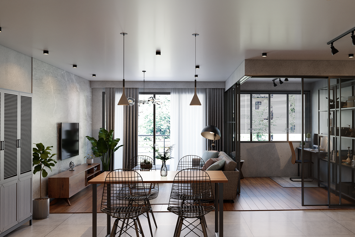 3D Interior Design, Apartment Mockup, an Architecture 3D Model by Arthitecture Home (Photo 1 of 9)