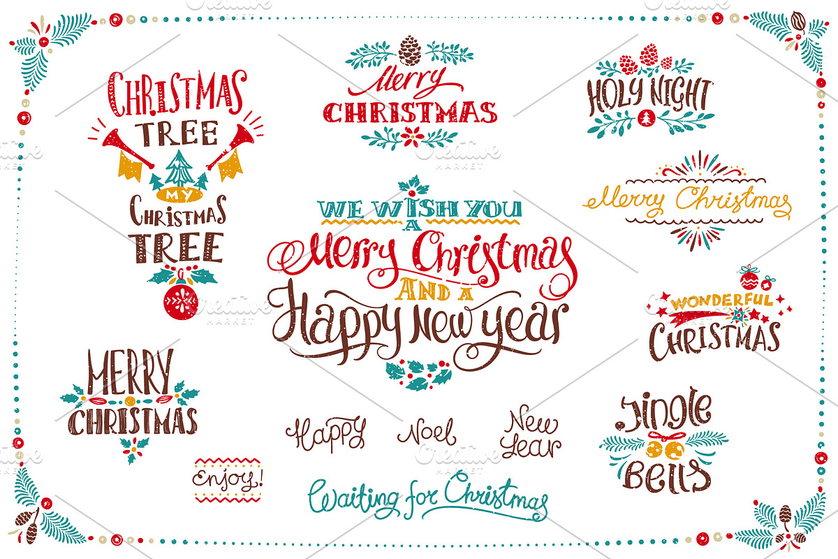 Christmas Cartoon Textured Drawings, a Decorative Illustration by Adiemus (Photo 5 of 5)