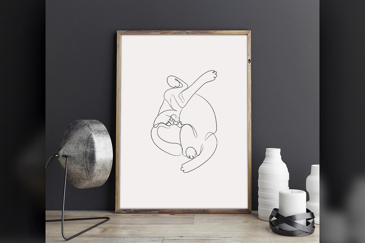 Caress. 18 Line Art Illustrations, an Animal Illustration by le-genda (Photo 9 of 9)