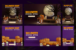 HALLOWEEN 3D PODIUM PRODUCT DISPLAY