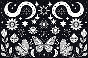 Mystic Moon and Nature Bundle, an Illustration by Creativeshirt (Thumbnail 6 of 9)