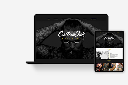 Tattoo Studio Website Template