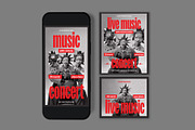 Live Music Event Flyer, a Flyer Template by graphicook (Thumbnail 3 of 3)